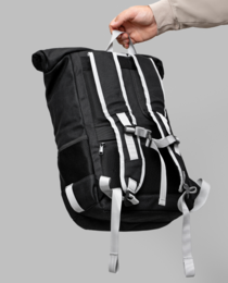 Polar Explorer - Wasserdichter Hanfrucksack Schwarz