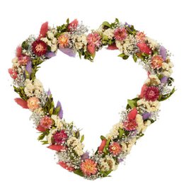 Dried Flower Wreath Heart - Wedding Bestseller