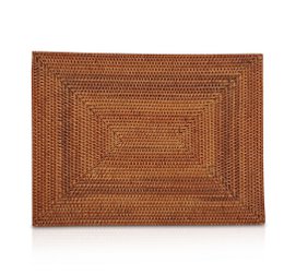 PULAU rieten placemats rechthoek 30 x 40 cm