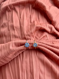 Stainless Steel Ring with real Forget-me-not flower