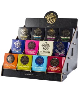 Willies Wooden Display Stand - 12 X 50g Bars