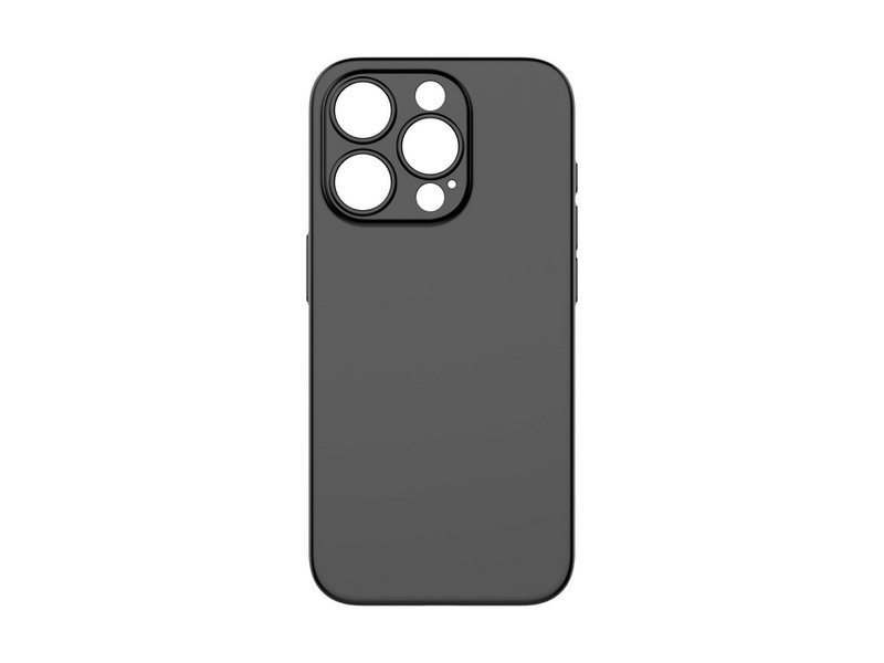 Techancy Capa Para Telemóvel Ultra Fina Preta KX5604, Compatível Com O Telemóvel Iphone 15, Material Pp De 0,5 Mm.