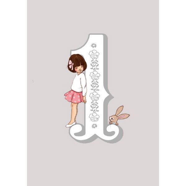 Cartolina Ragazza uno