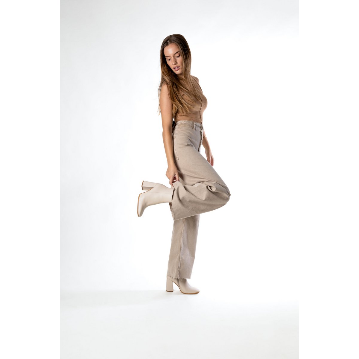 CHARLOTTE LATTE - Heeled Ankle Boots