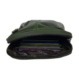 Lederhandytasche für Damen und Herren mit verstellbarem Schultergurt in 5 Farben