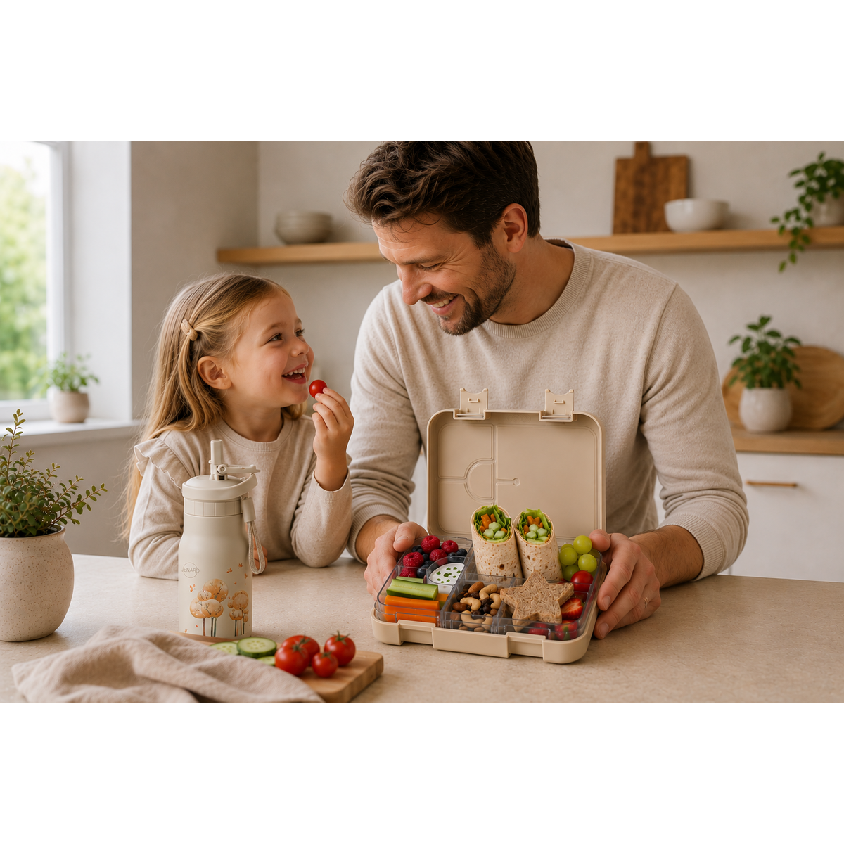 Children's Lunch Box Forest Animals Cream – Bento Box | JENARD®
