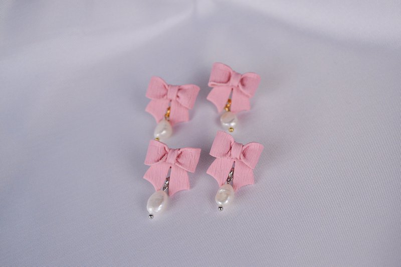 Coquette øreringe i pink