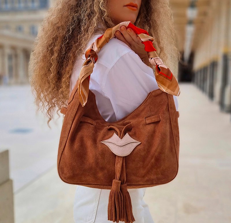 Bolso tote suave MIKI CITY camel