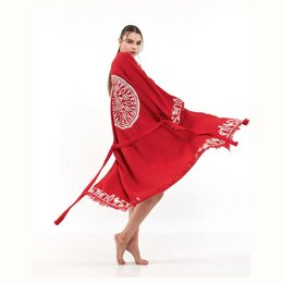 Hitit Kimono Largo-Rojo