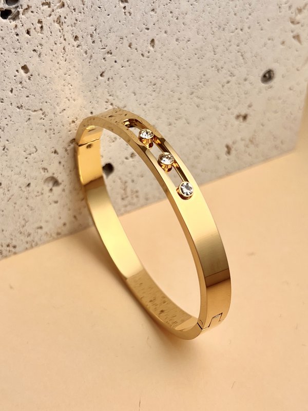 Rustfrit stål stang armbånd