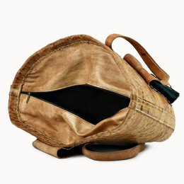 Leather Basket 'Saint Tropez'