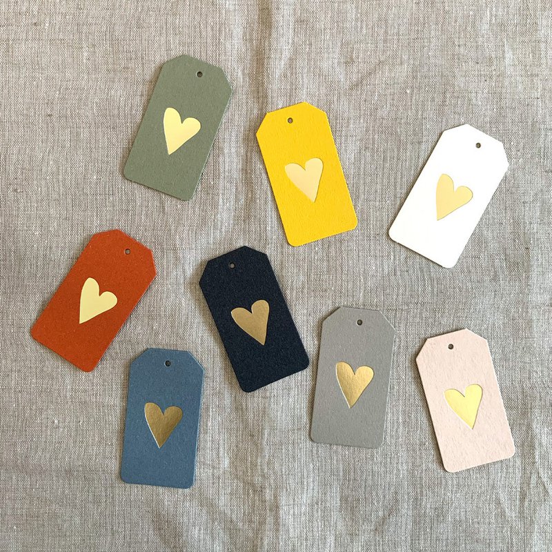 Geschenktag / hart / maat s / boekdruk