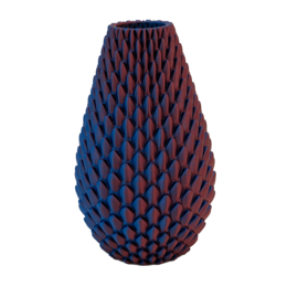 Myraka 3D vase - 3D printet vase - Bæredygtig PLA - Velegnet til kunstige blomster