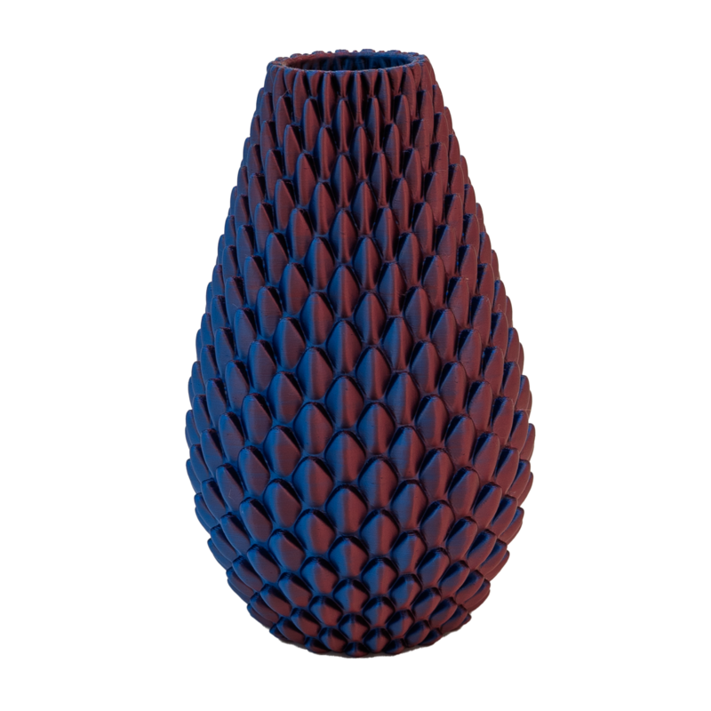 Myraka 3D vase - 3D printet vase - Bæredygtig PLA - Velegnet til kunstige blomster