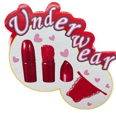 Kinky Pleasure - Z001 - Z002 - Lipstick Slips - Red