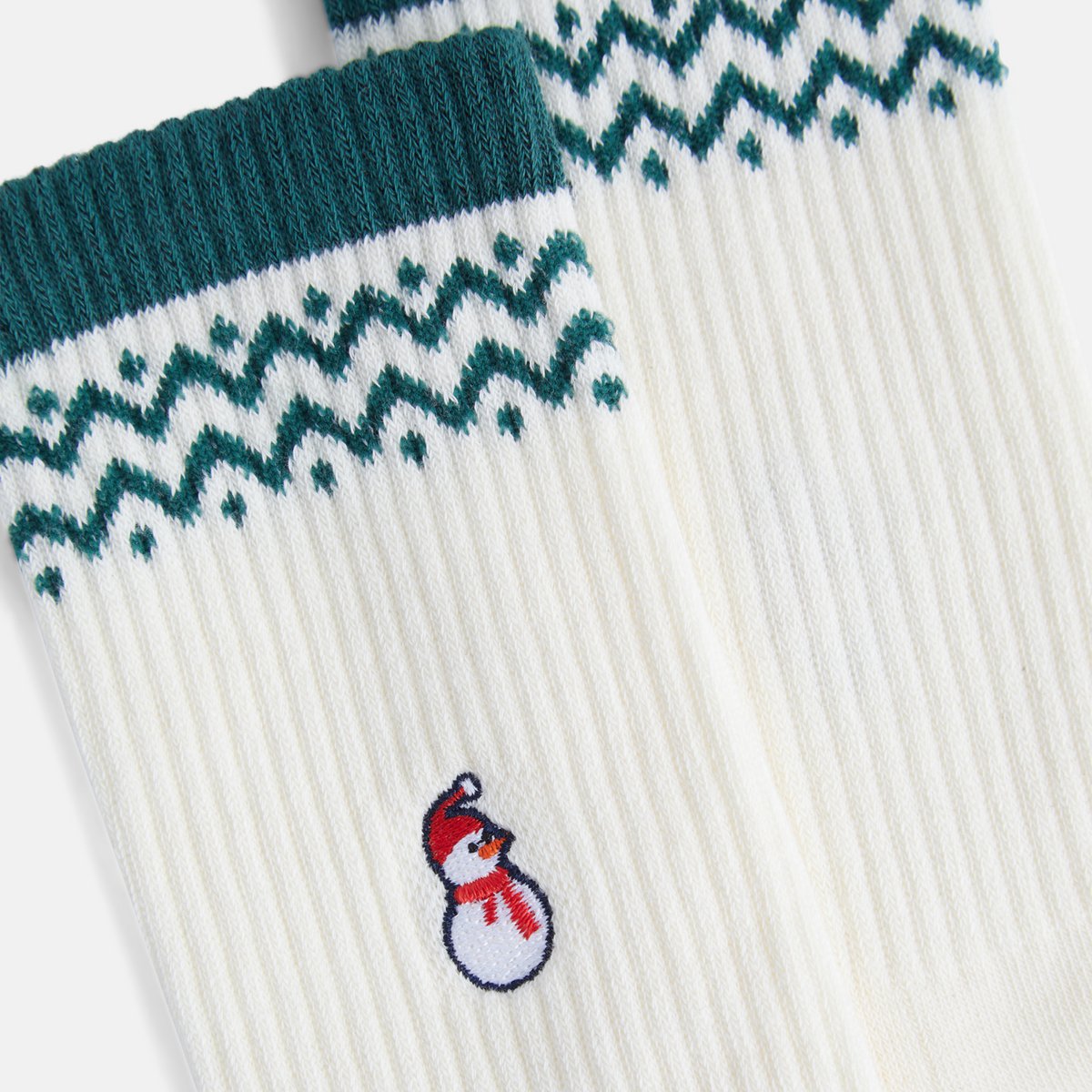 Bio Socken Snowball - Tennissocken mit Schneemann, Weihnachten, Xmas