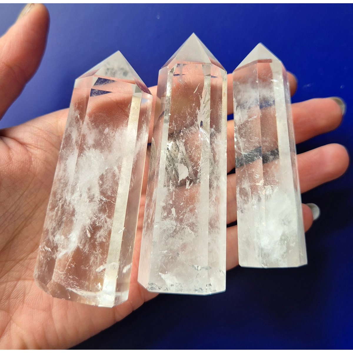 A+ Clear Quality Gemstone Rock Crystal Tower / Obelisk (Clear Quartz Tower)