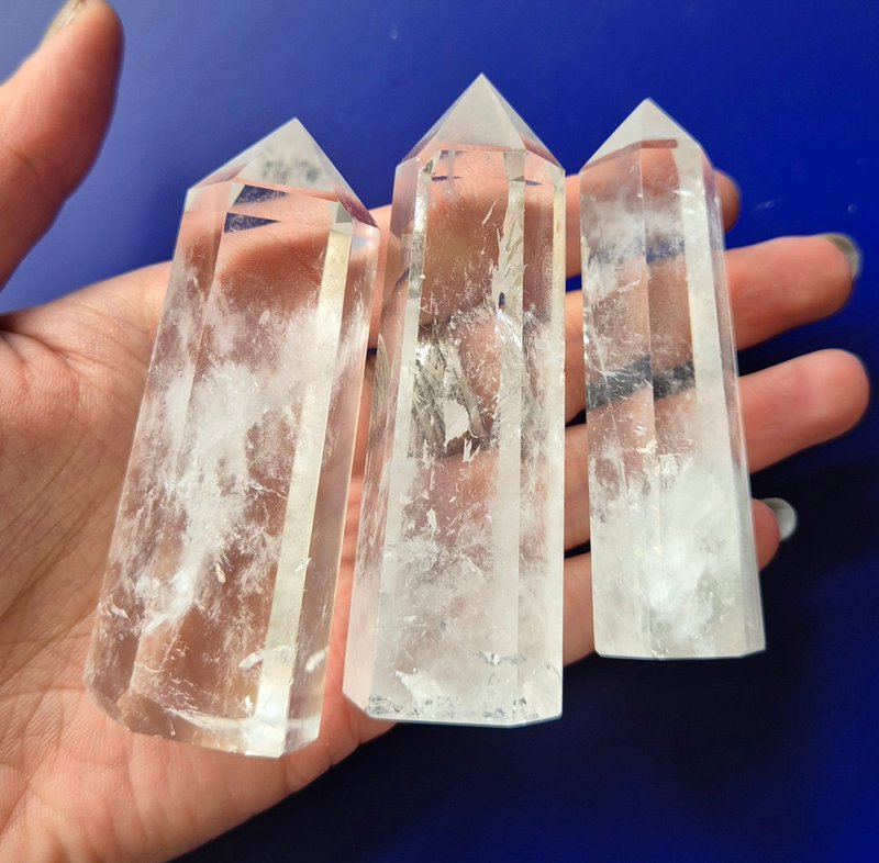 A+ Clear Quality Gemstone Rock Crystal Tower / Obelisk (Clear Quartz Tower)
