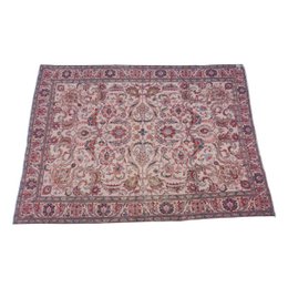 Overfarvet Vintage Pink Orientalsk tæppe