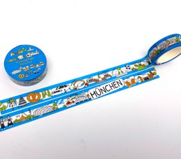 Taśma maskująca / taśma Washi z niemieckimi miastami