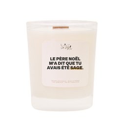 Scented candle: Santa Claus told me you were good