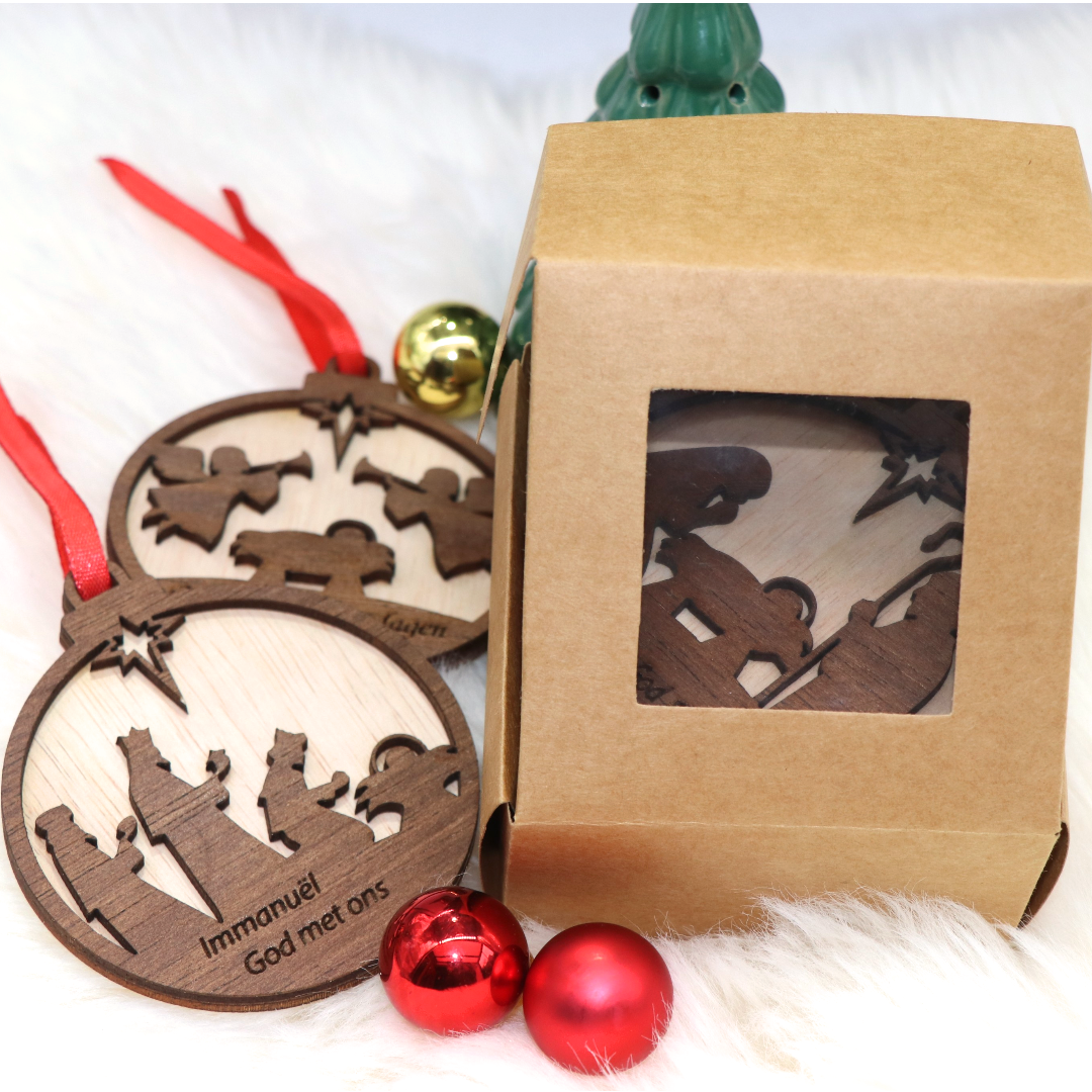Christmas pendant / Christmas ornaments style6 - Set of 6