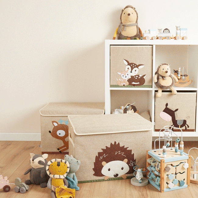 Storage box hedgehog with lid