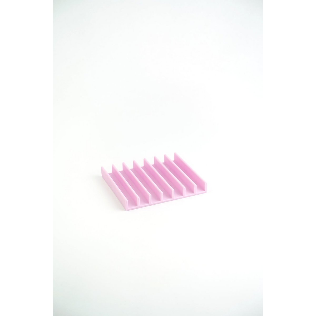 Soap dish made from recycled PET pink hibiscus reef