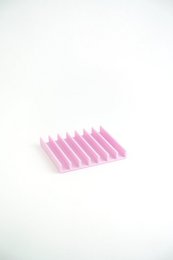 Soap dish made from recycled PET pink hibiscus reef