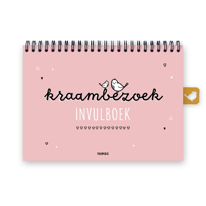 Maternity visit fill-in book A5 | pink