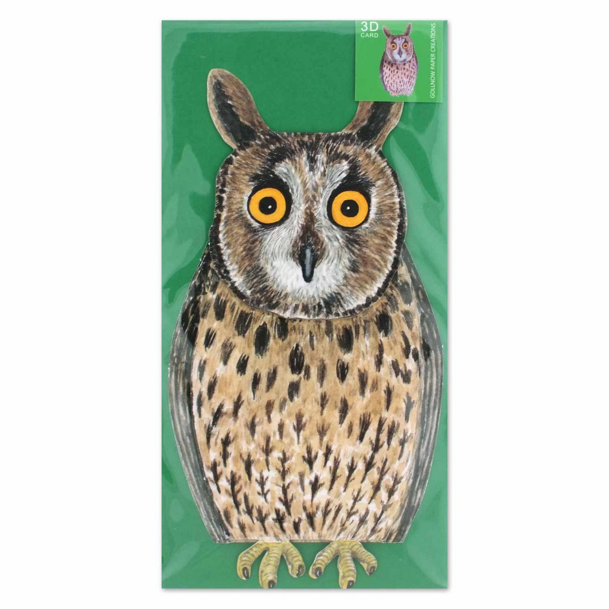 Chouette à carte animale 3D