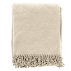 ANNABELLA | Plaid | 150x200 cm Pumice Stone | Beige | Uni | Hoii | 60% Cotton 40% Acryl