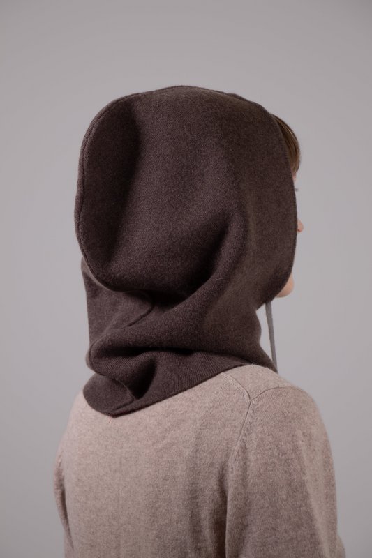 Dobbelt-sidet-100% cashmere 2-side-udøvet balaclava