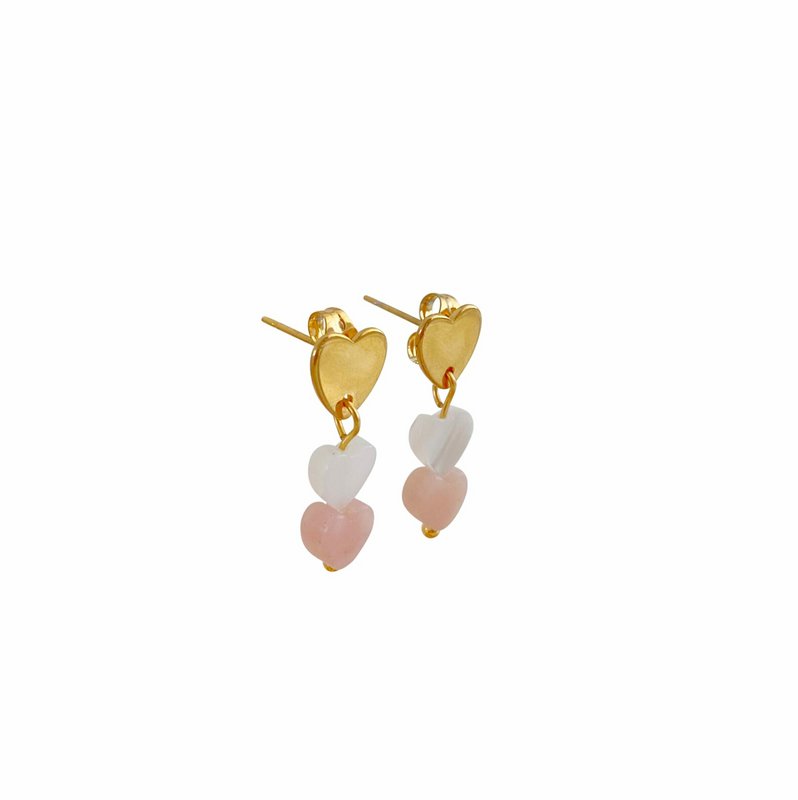 Herz-Ohrstecker – Gold