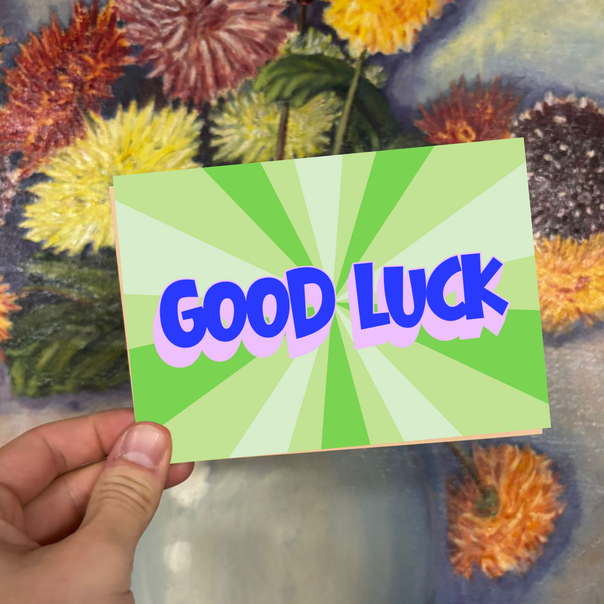 Good Luck Postcard Retro