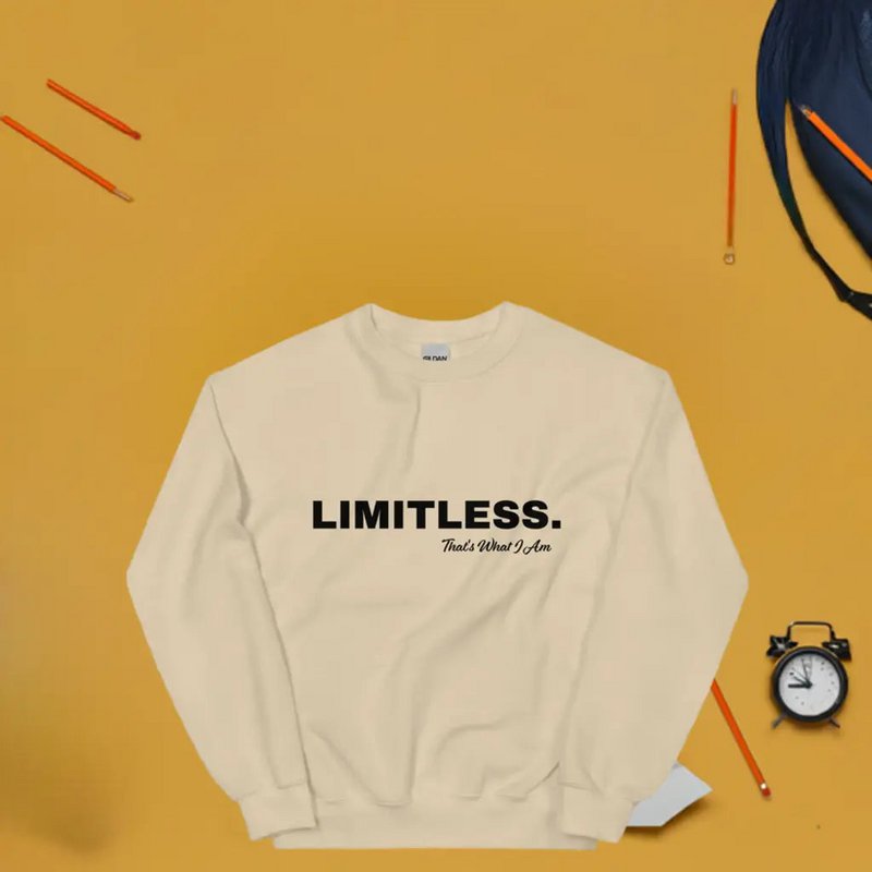Ubegrænset unisex sweatshirt