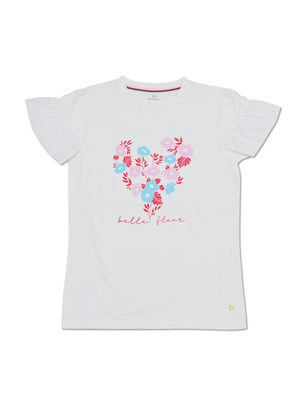 Funcle T-shirt Snow White – Lycra Slub Jersey i bawełniana popelina