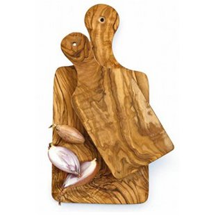 Set of 2 herb board and cutting board with handle