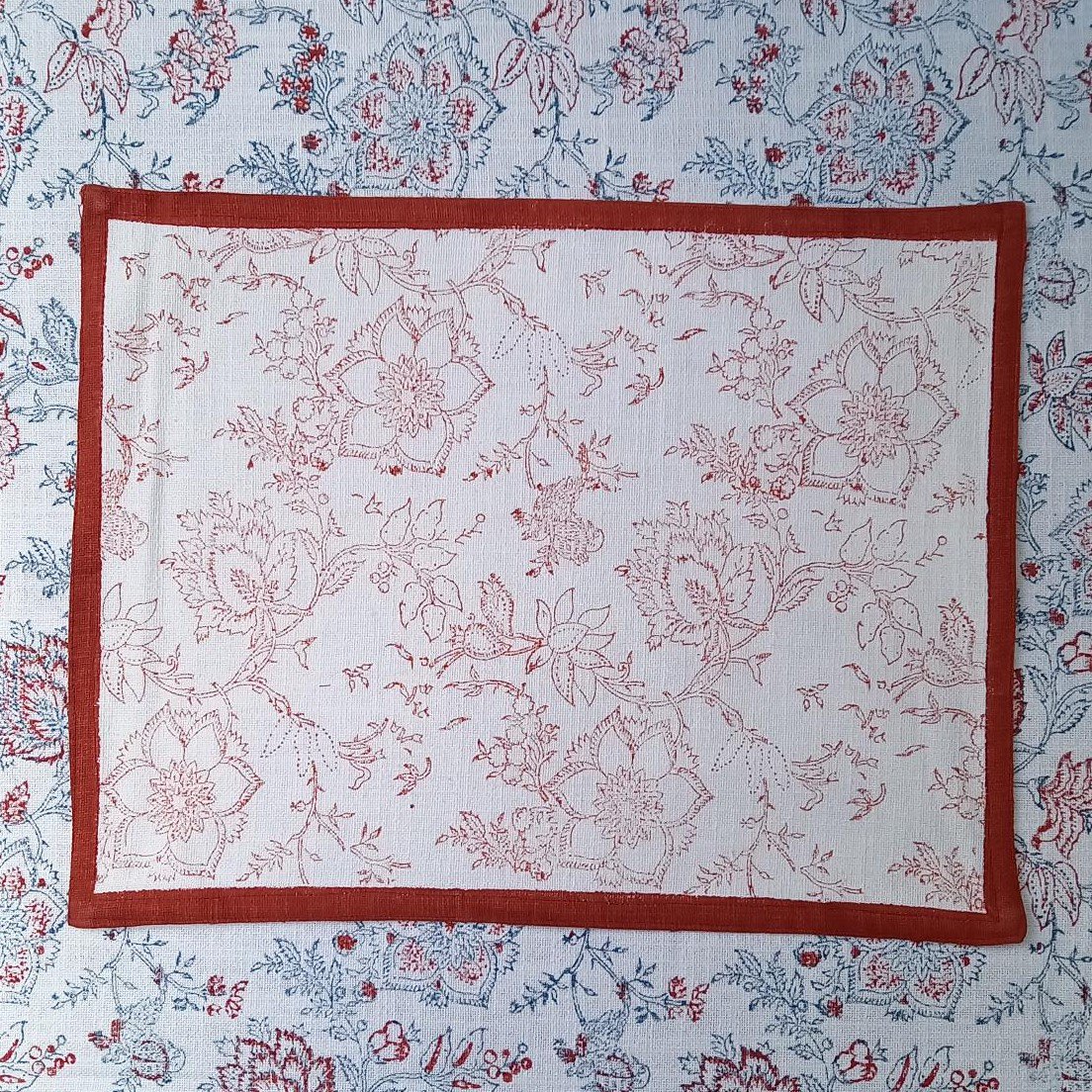 Mantel individual 'Flor' Rojo