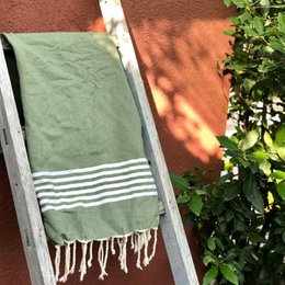 Hammam Towel Fouta Provence - Olive Green - 100x200cm