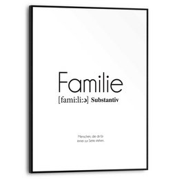 Tableau Slim Frame Famille 40x30
