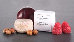 FRUTTA A GUSCIO - Shampoo solido per capelli con polvere di tonka, olio di semi di prugna ed estratto di semi d'uva e lampone