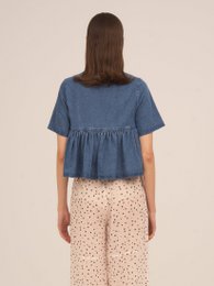 Denim top met sterrenverlichting