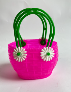 Plastikkorb Gänseblümchen