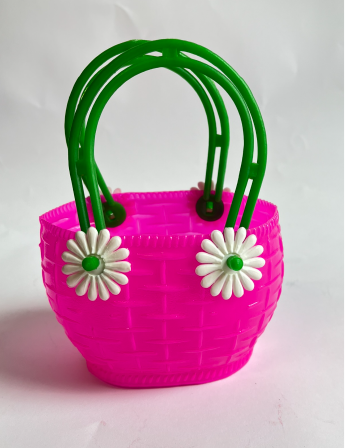 Plastikkorb Gänseblümchen