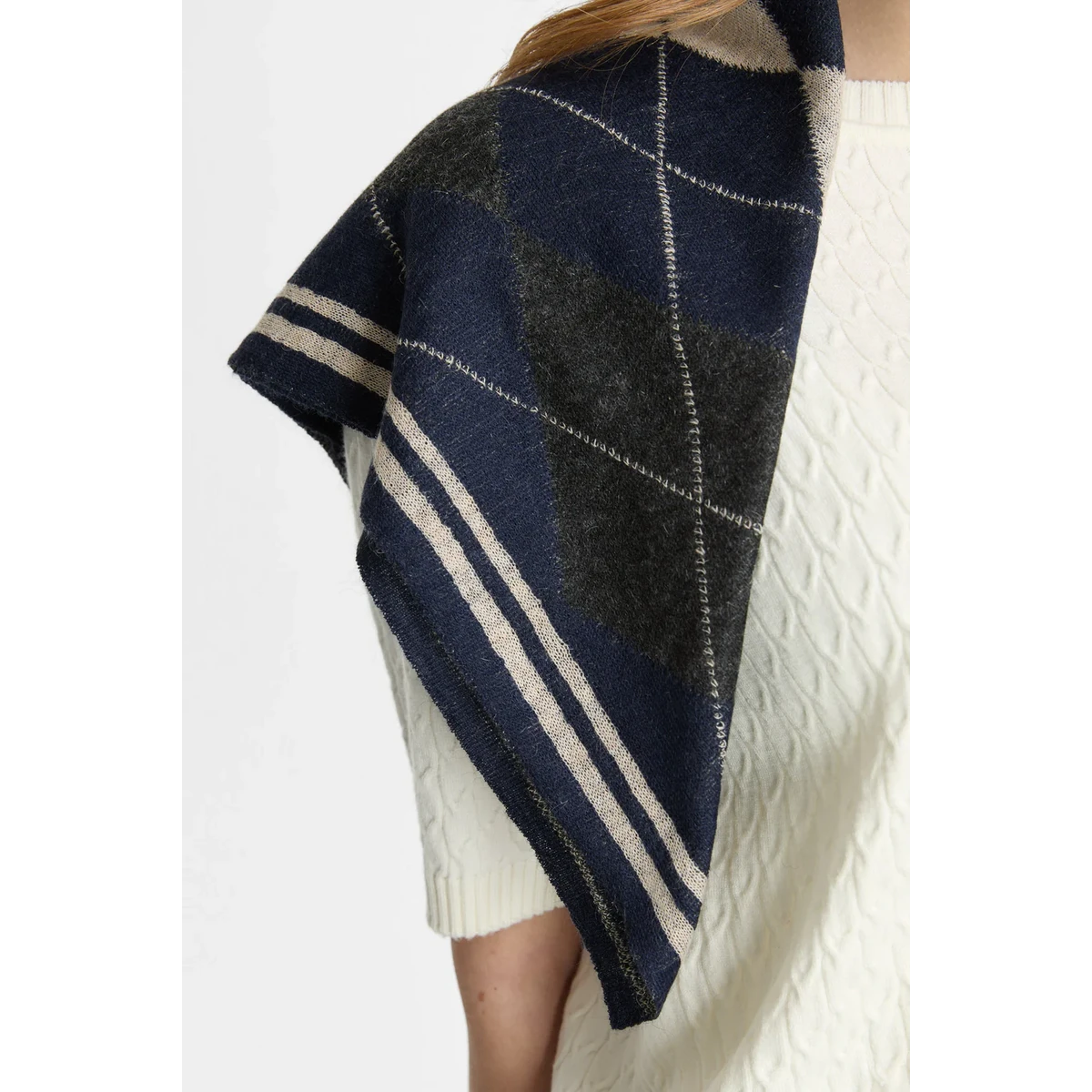 Mohair Troia Foulard (Navy)