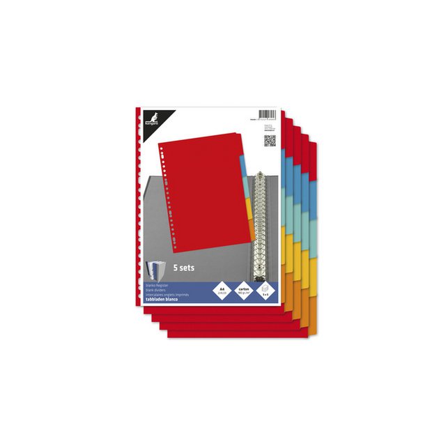Tabblad Cancer A4 A4 carton blanc 5dlg cri de 5 sets