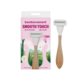 Bamboo Razor Starter Set | Handle + 5-Blade Cartridge