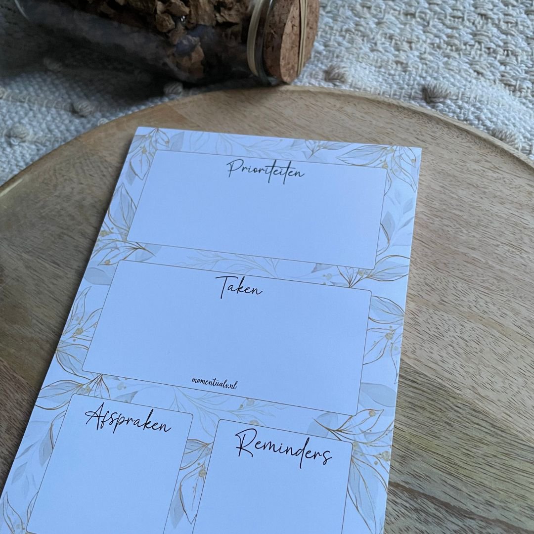 Dagplanner A5 prioriteitenlijst