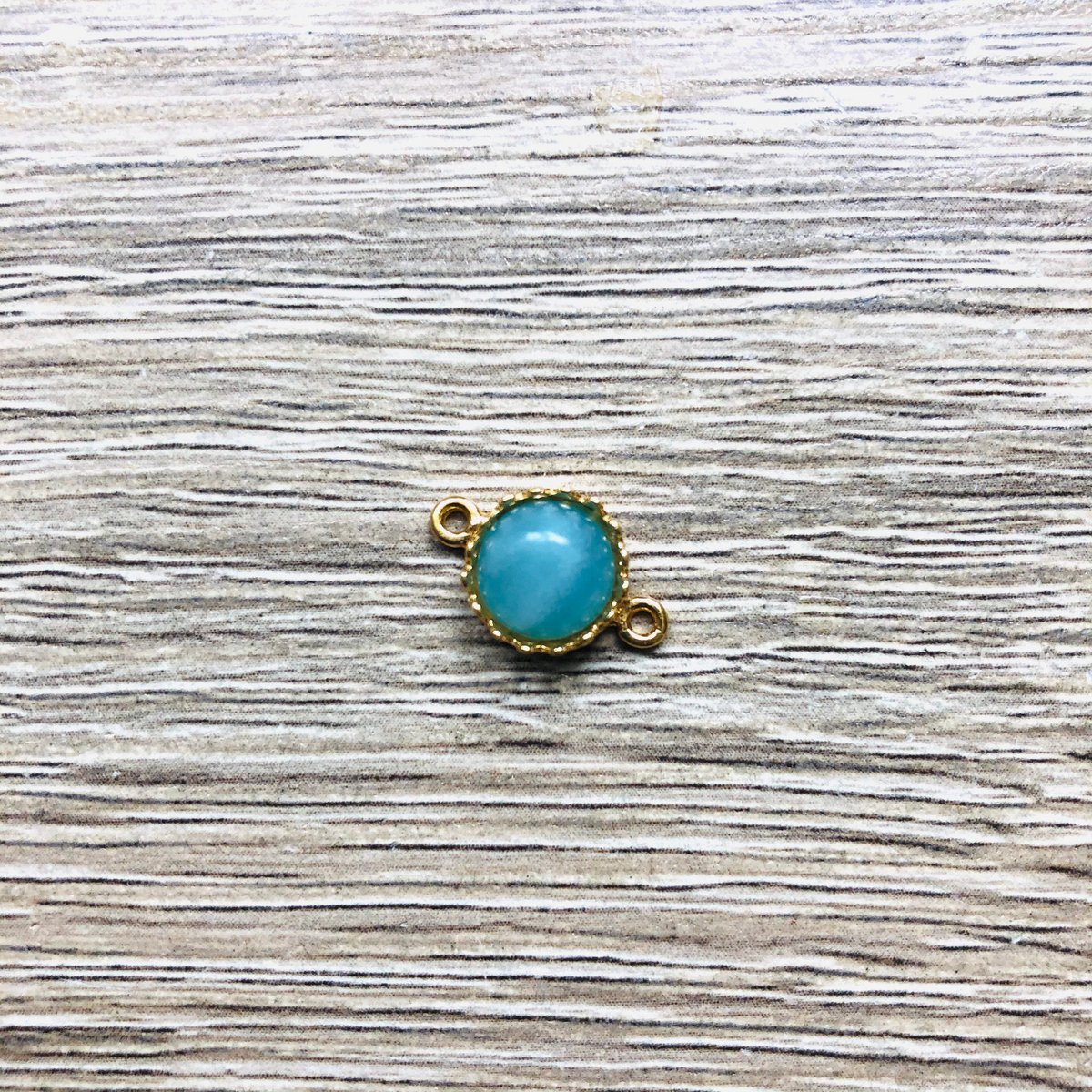 Pulsera de piedra natural Margaux plata dorada